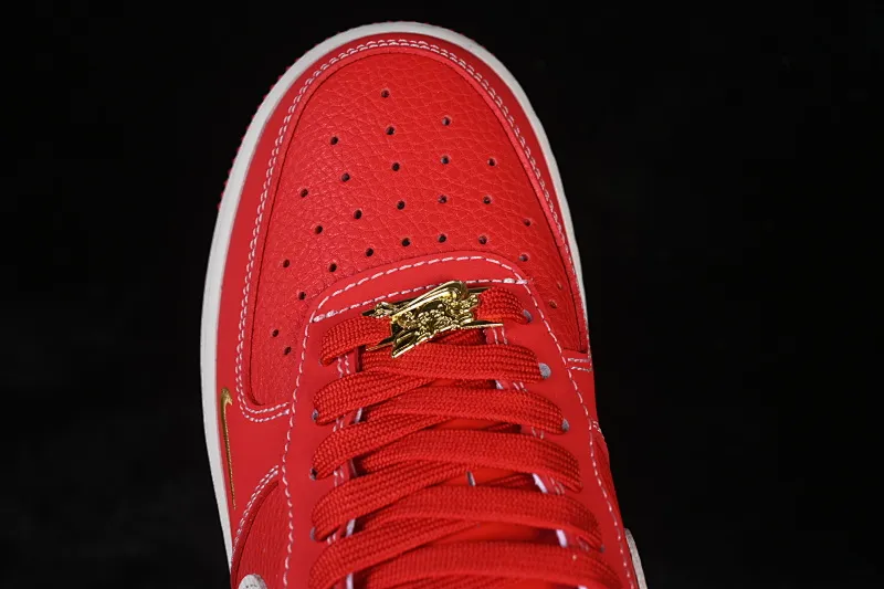 All Categories Nk Air Force 1 Air Force Series Nk Air Force 1 Low Air Force Low Nike Air Force 1'07 Low Year of the Horse Limited Red Red Gold Air Force One Low Casual Shoes NH0601-523